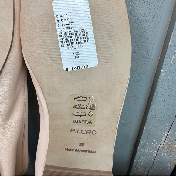 Pilcro Soft Square Toe Leather Ballet Flat Creme Sz 8 NWOB - Picture 11 of 13